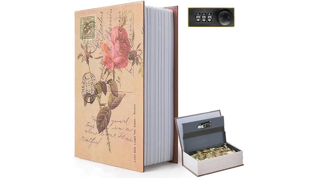 vintage combination lock book safe