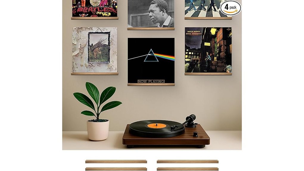 vinyl record floating shelves