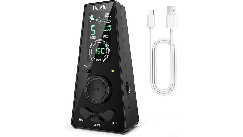 voice enabled metronome with headphone