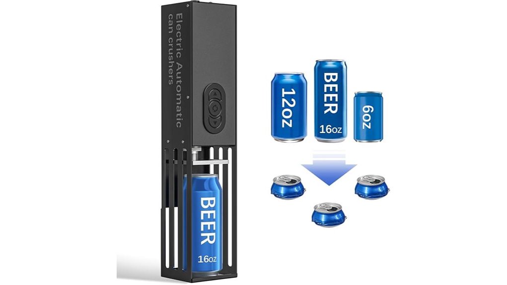 wall mounted automatic can crusher