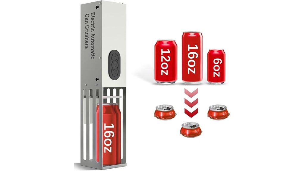 wall mounted electric can crusher