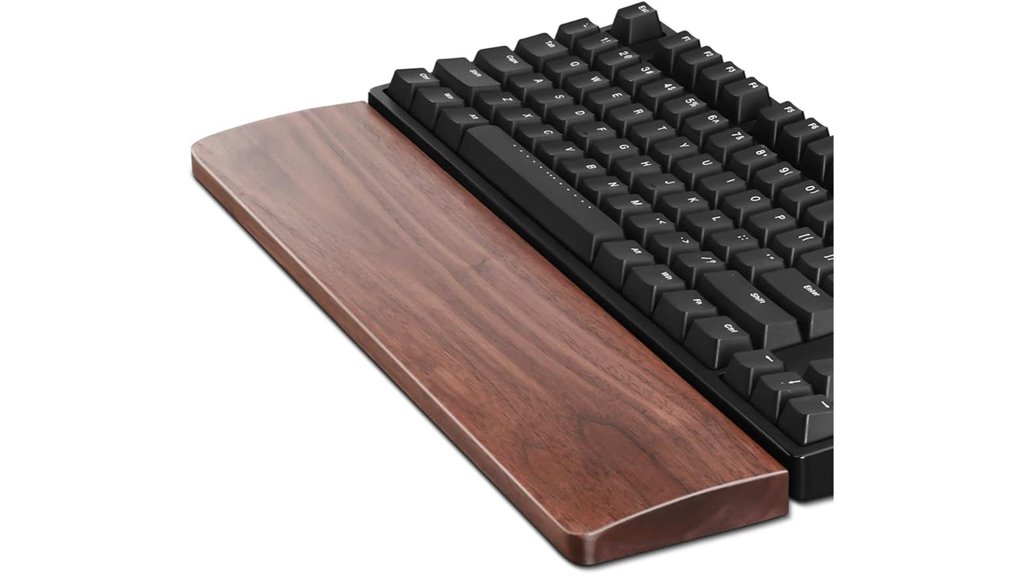 walnut wooden tkl wristrest