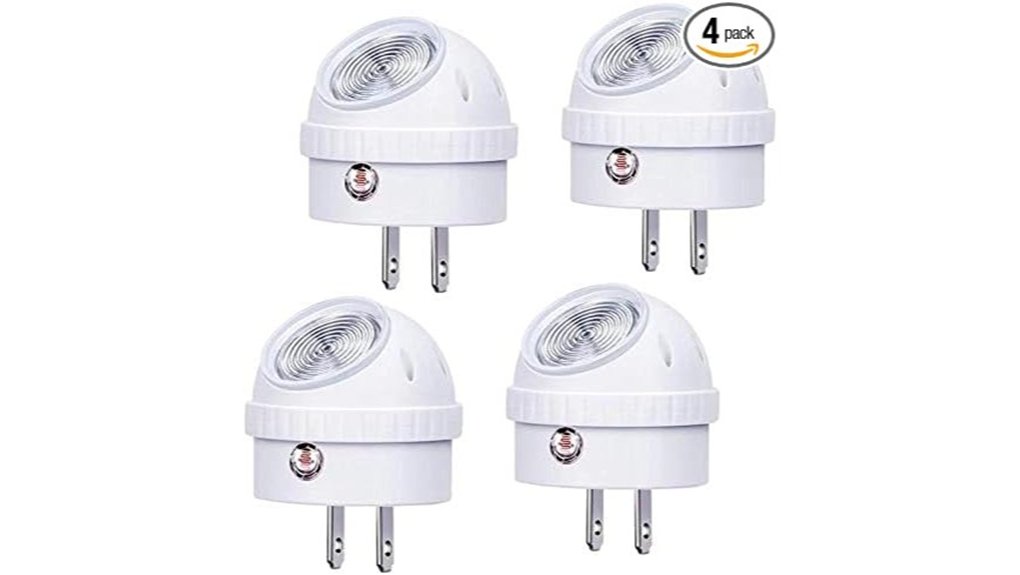 warm white led nightlights 4 pack