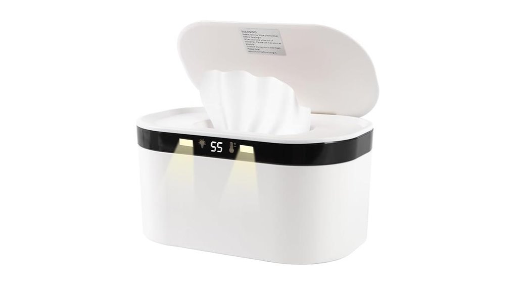 warmed baby wipes nightlight controls