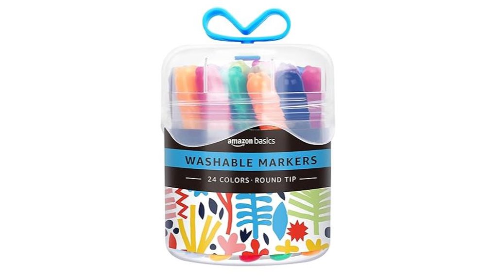washable amazon basics round tip markers