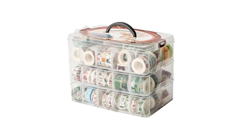 washi tape storage with compartments