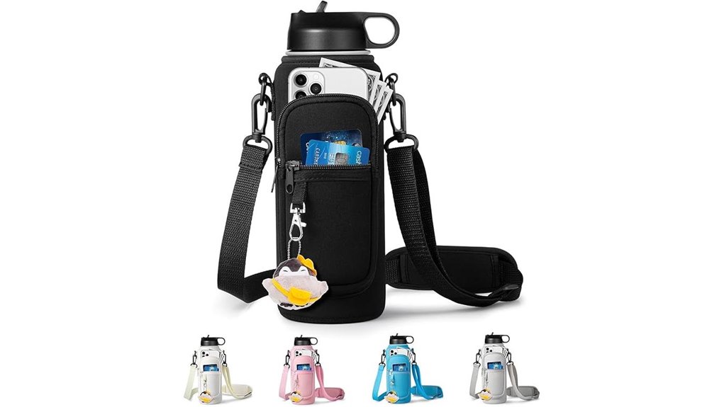 water bottle sling with pocket