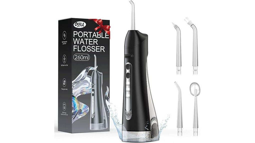 water flosser with four tips