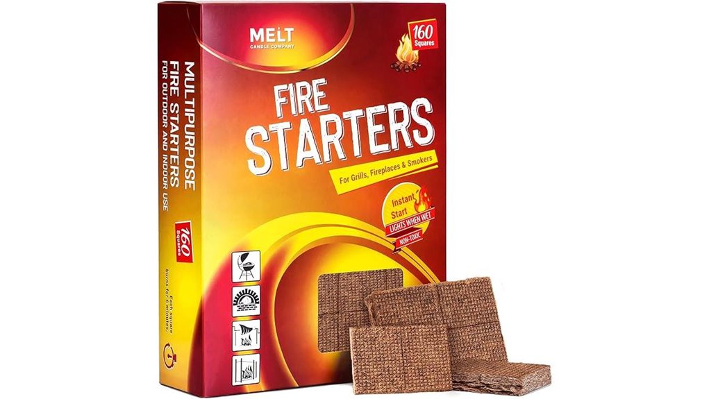 water resistant charcoal fire starters