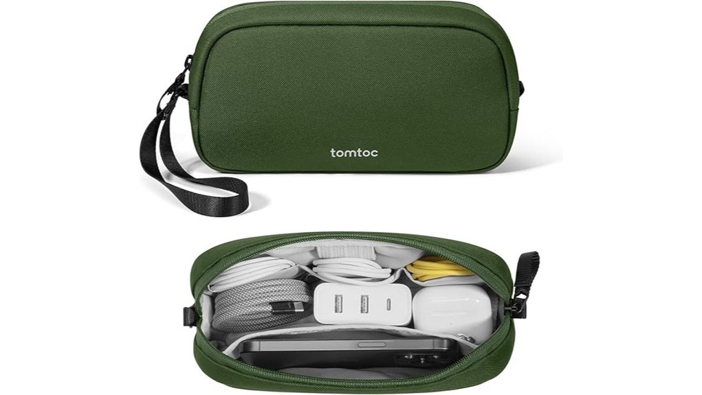 water resistant electronics travel organizer