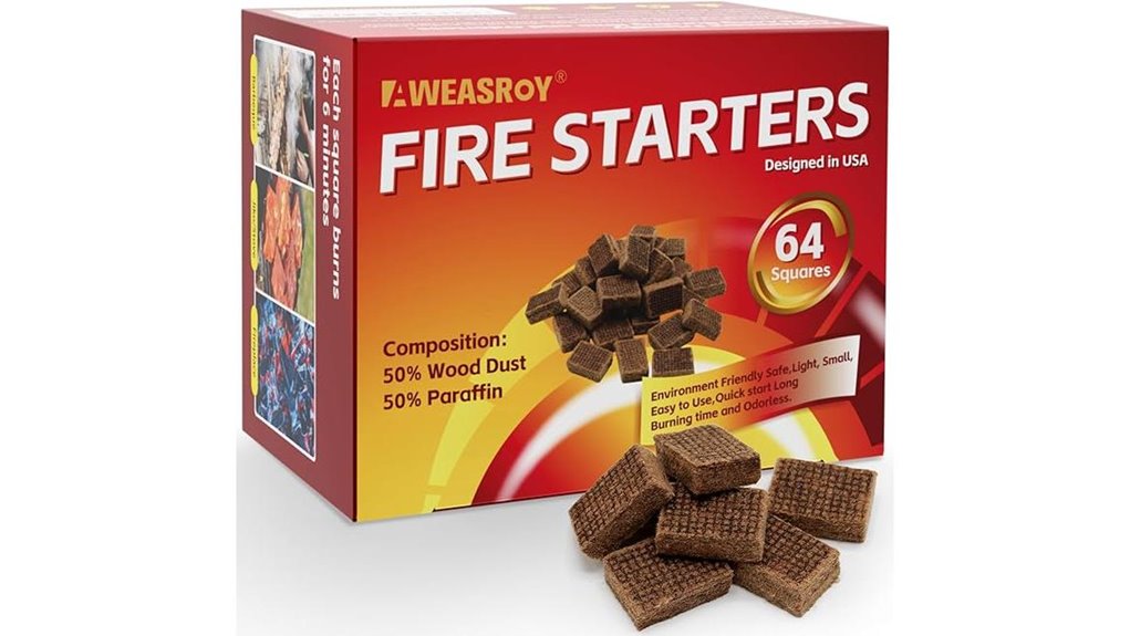 water resistant odourless fire starters