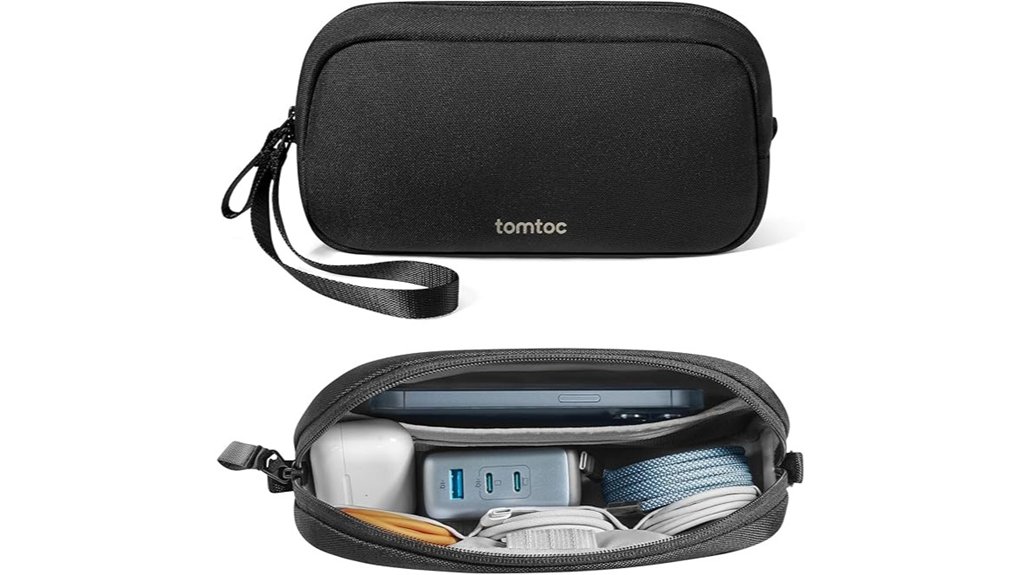 water resistant travel tech pouch