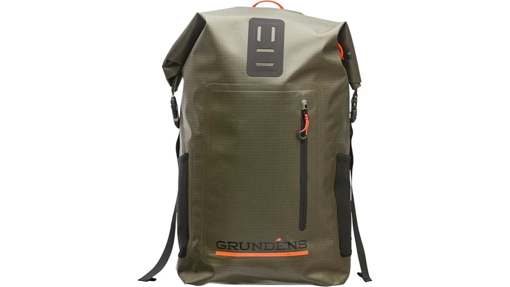 waterproof 38l roll top backpack