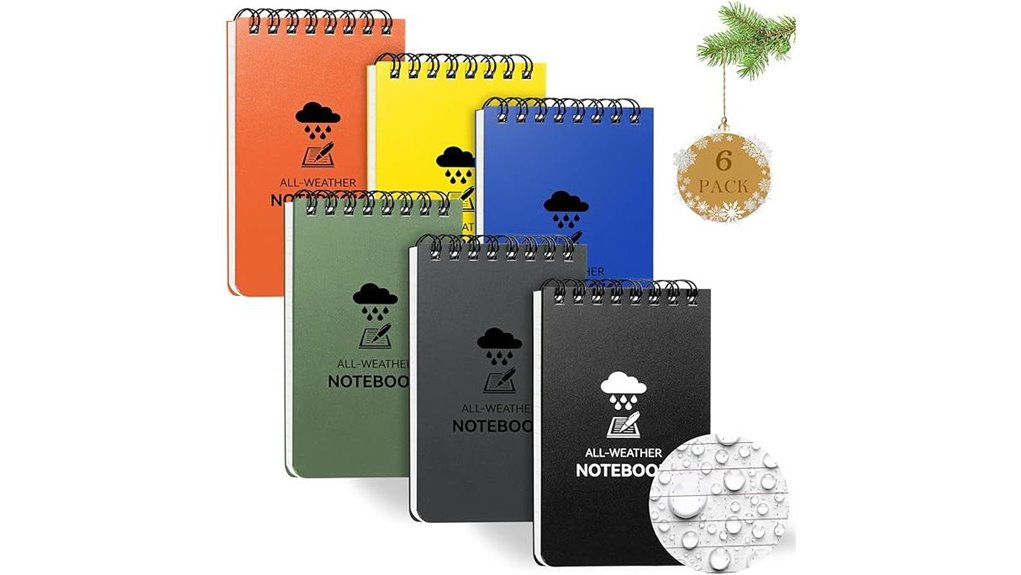 waterproof 3x5 spiral notebooks