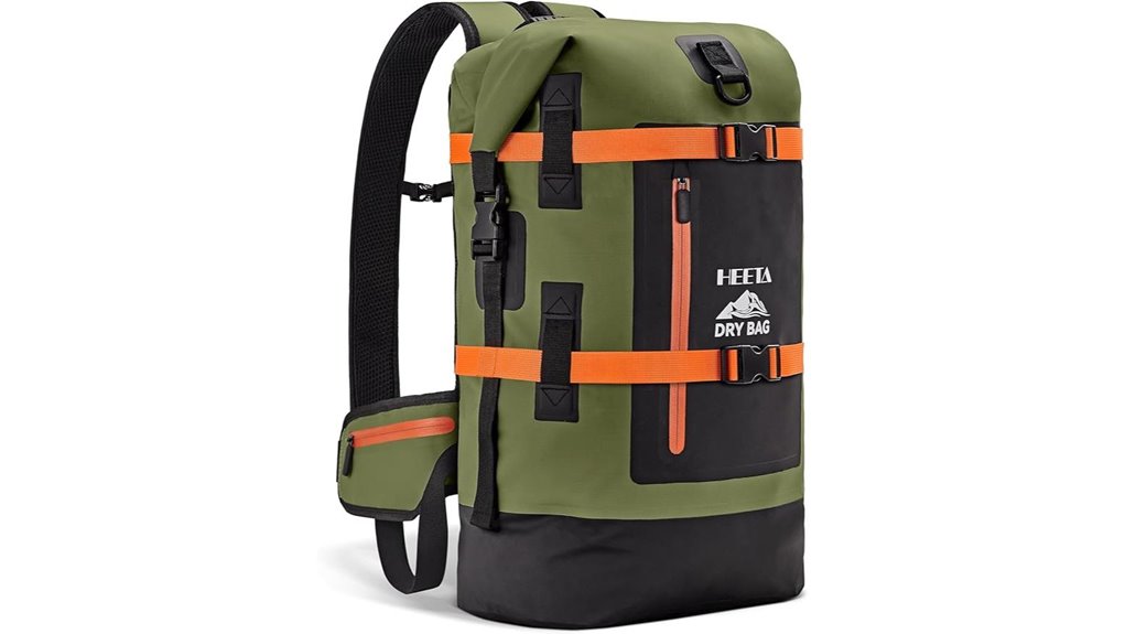 waterproof 40l roll top backpack