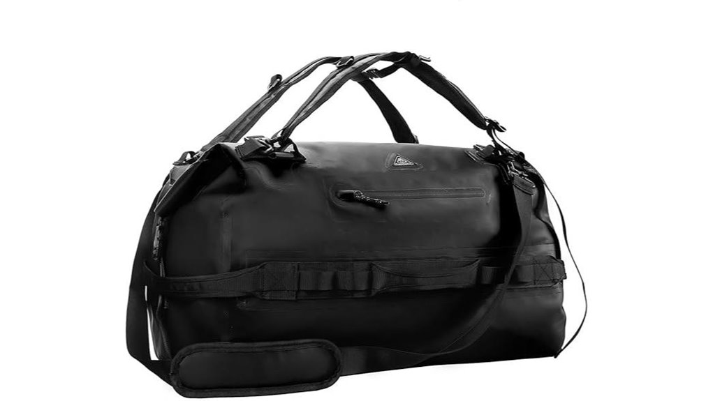 waterproof 60l roll top duffel