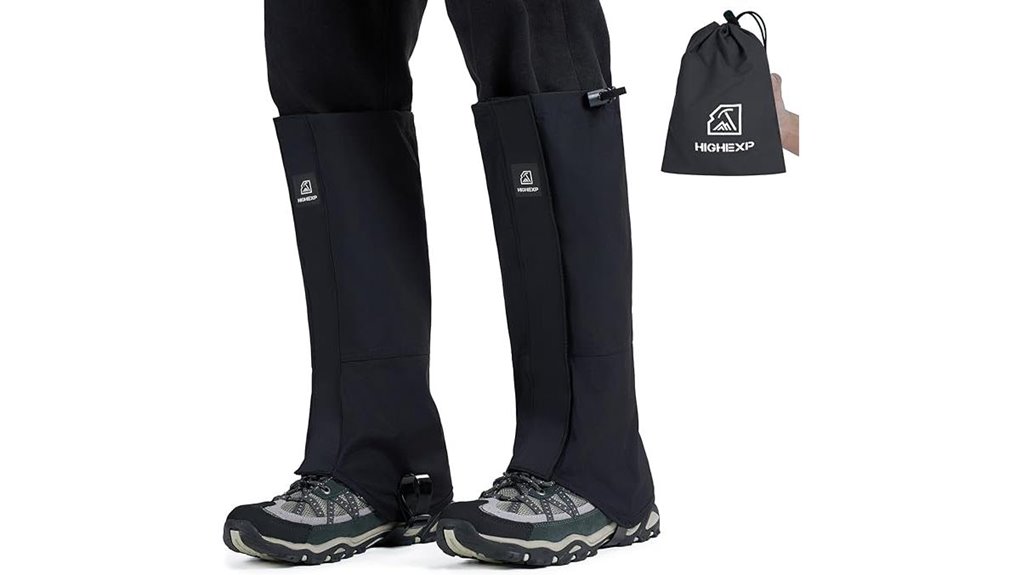 waterproof adjustable hiking gaiters