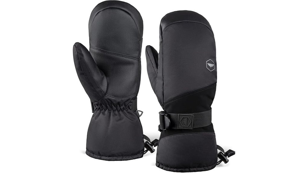waterproof adult ski mittens