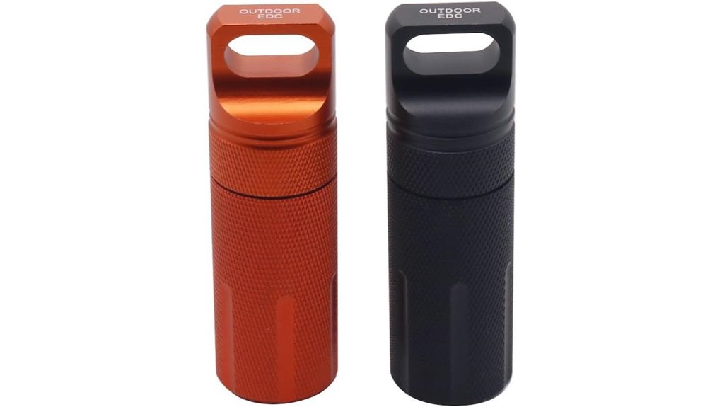 waterproof aluminum edc capsule