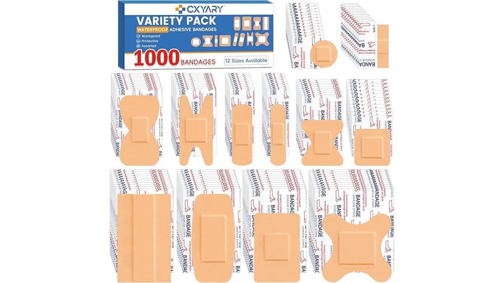 waterproof assorted fabric bandages