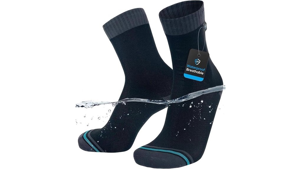waterproof breathable quarter socks