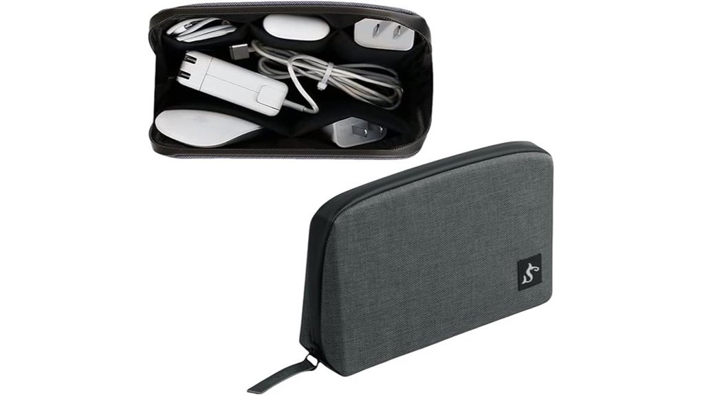 waterproof dark gray travel organizer