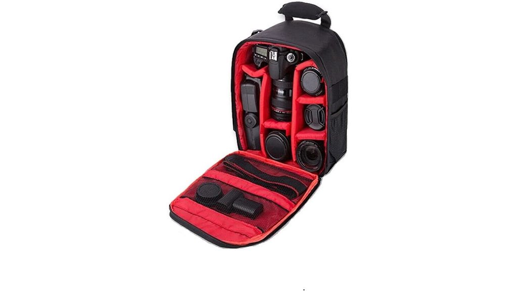 waterproof dslr shoulder camera backpack