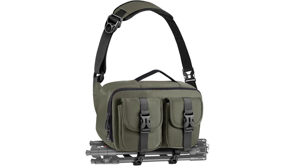 waterproof dslr sling with tripod