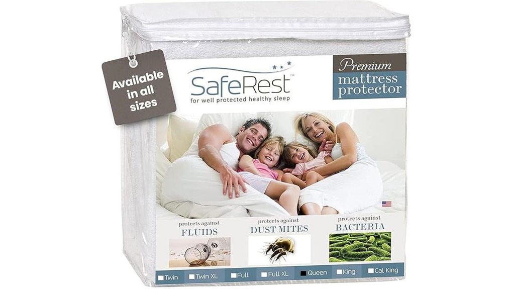 waterproof fitted cotton blend mattress protector