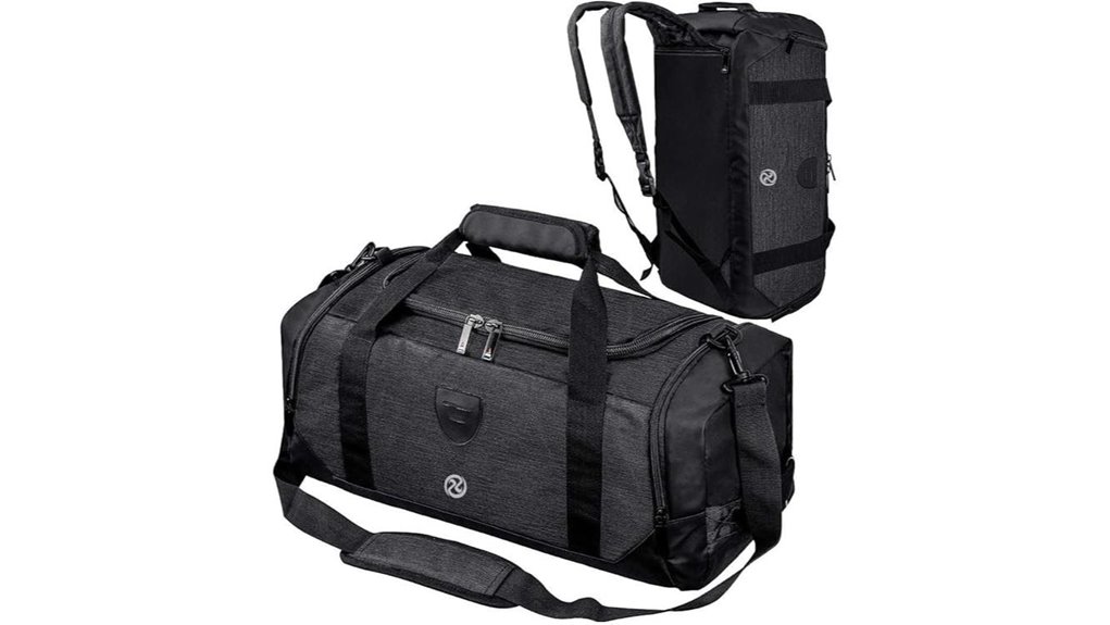 waterproof gym duffle backpack