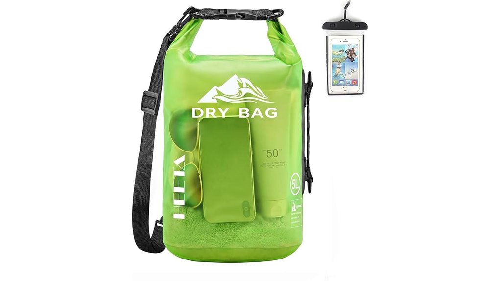waterproof heeta roll top drybag