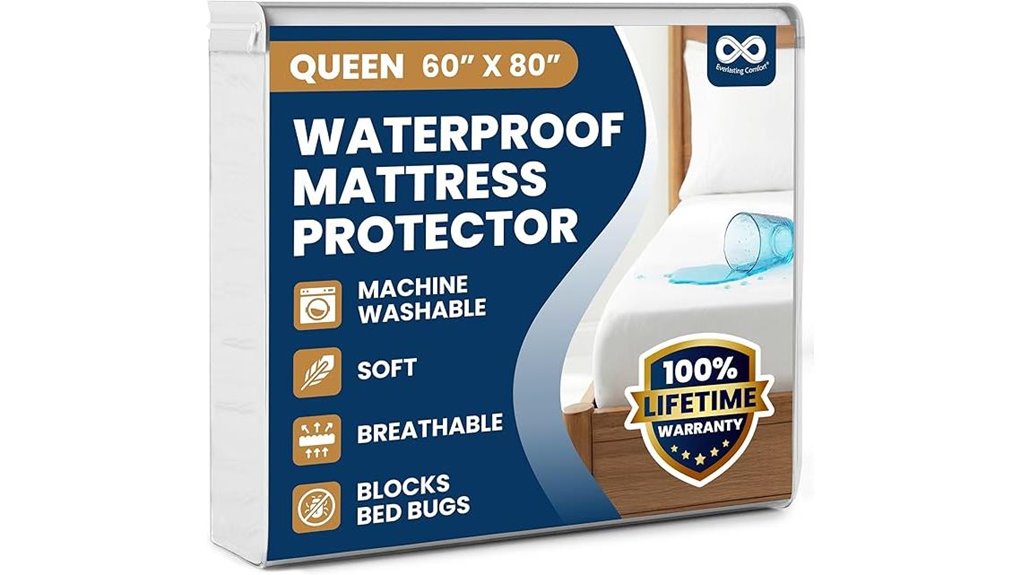 waterproof hypoallergenic queen mattress protector
