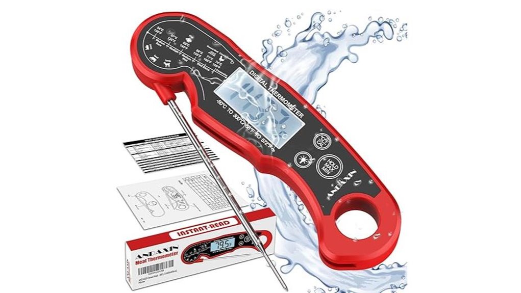 waterproof instant read meat thermometer