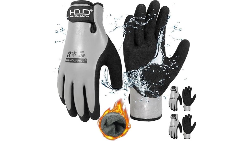 waterproof insulated winter work gloves