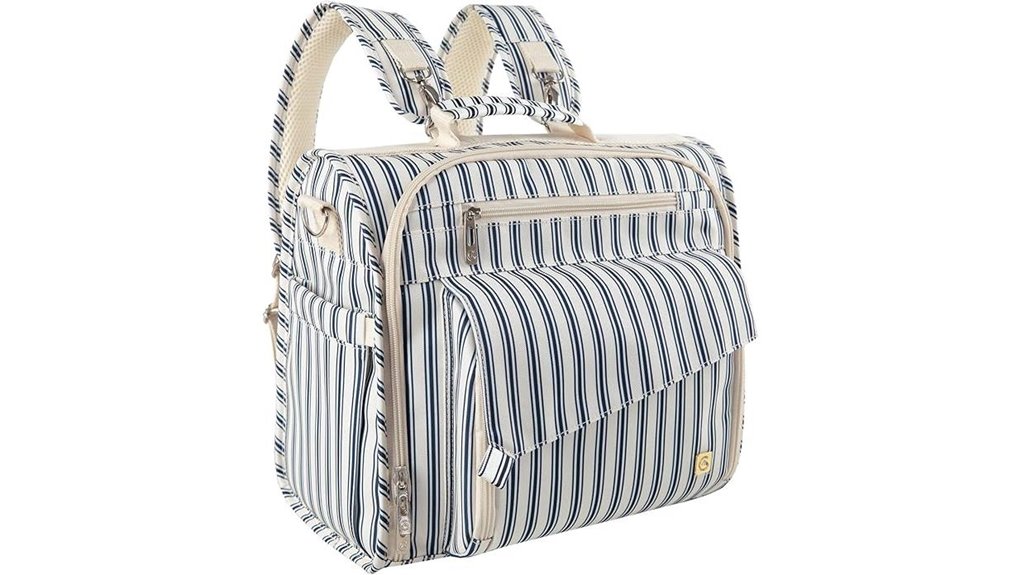 waterproof large convertible diaper backpack