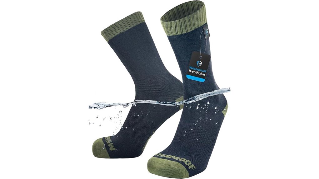 waterproof merino lined mid calf socks