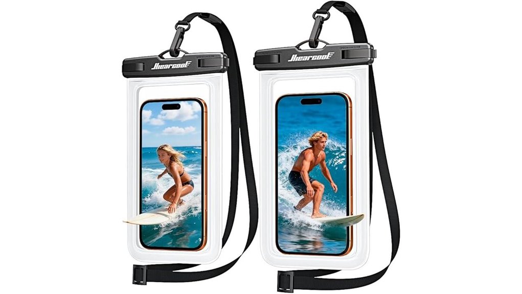 waterproof phone pouch with lanyard