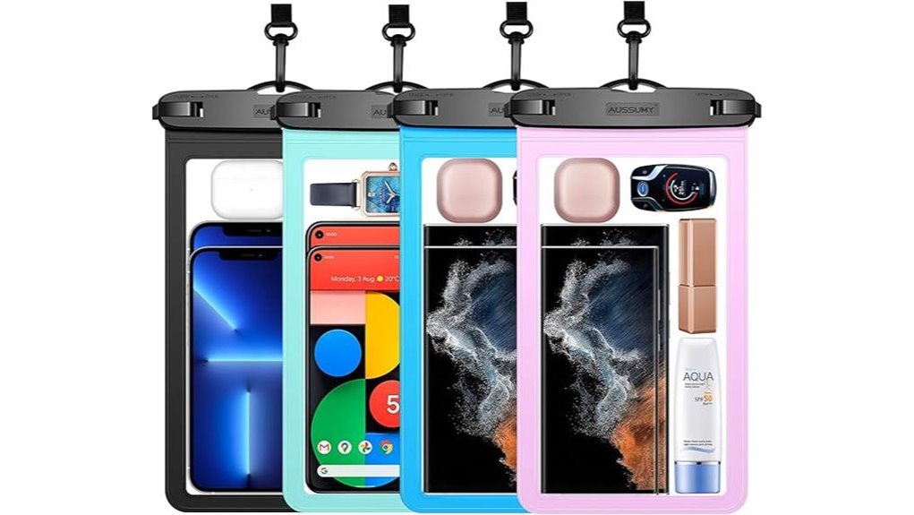 waterproof phone pouches with lanyards