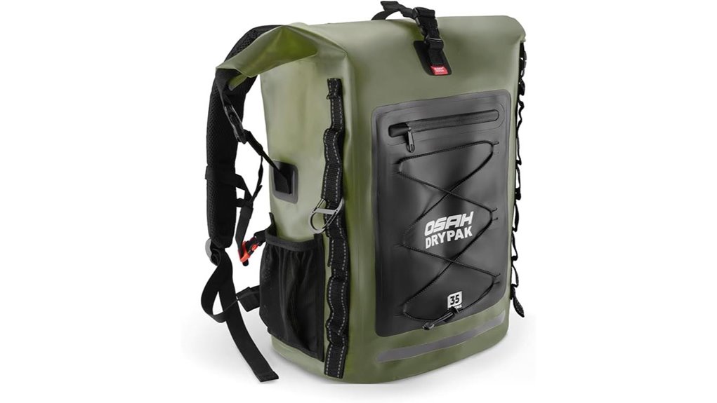 waterproof roll top dry backpack