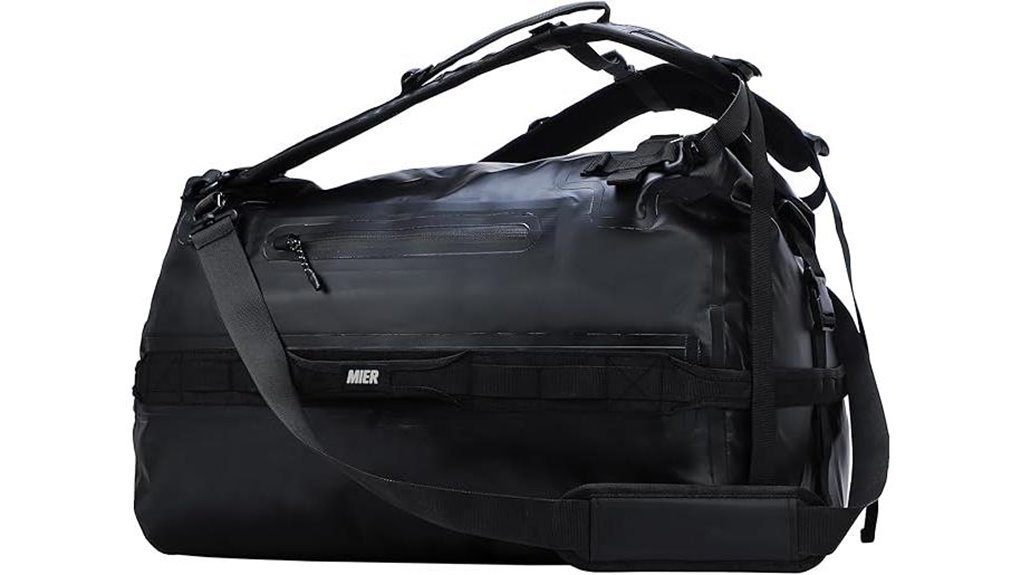 waterproof rolltop duffel backpack