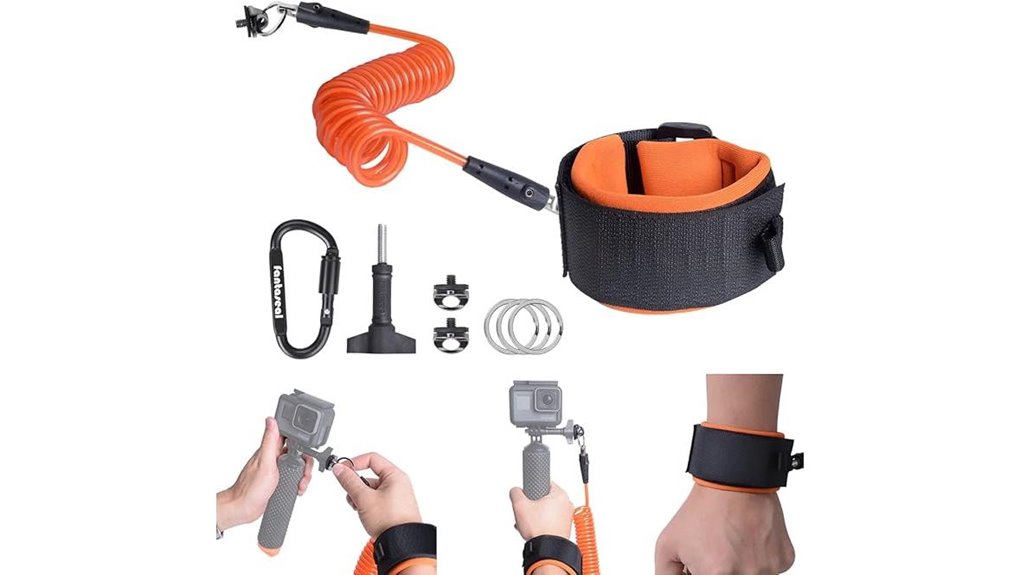 waterproof steel cored camera tether