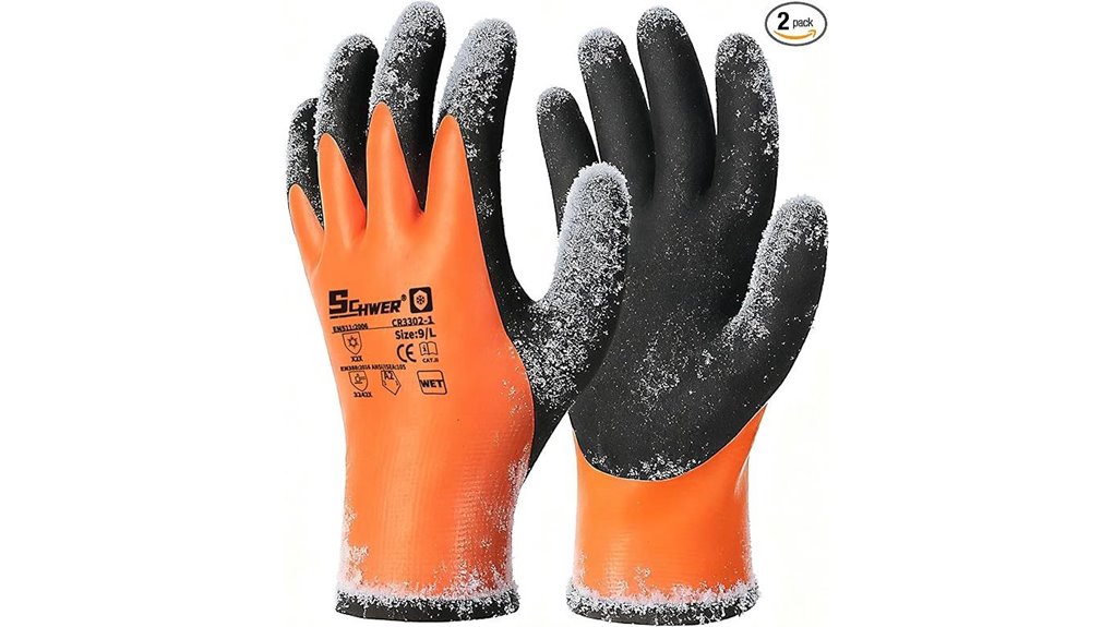 waterproof thermal winter work gloves
