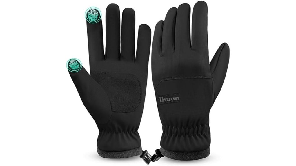 waterproof unisex insulated ski gloves
