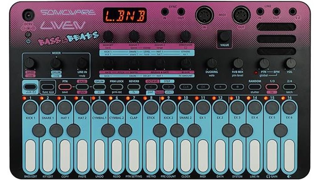 wavetable bass groovebox synth