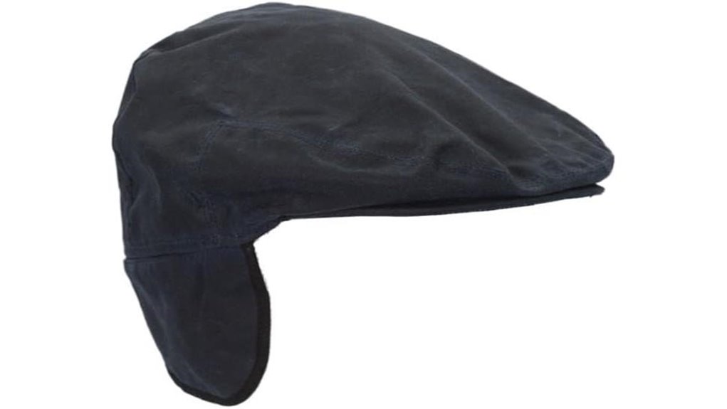 waxed edmond cap with ears