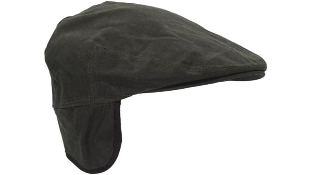 waxed edmond flat cap