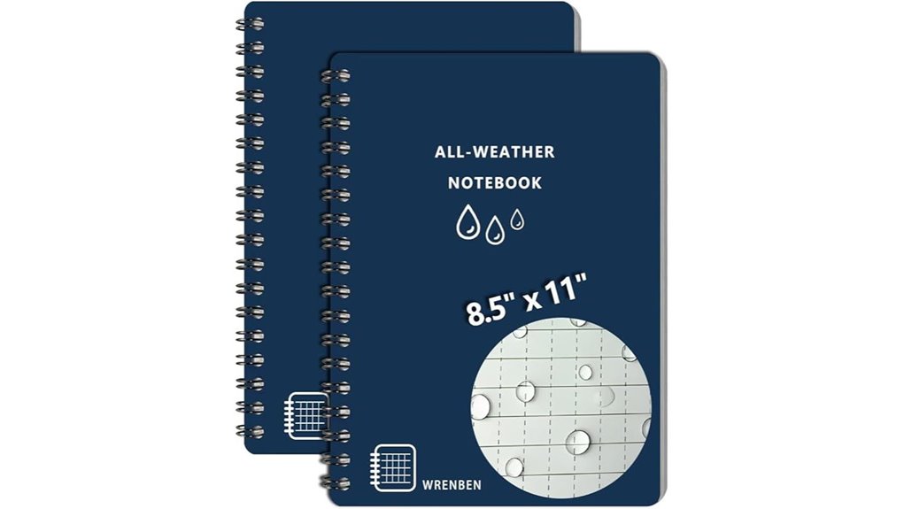 weatherproof 8 5x11 stone notebooks