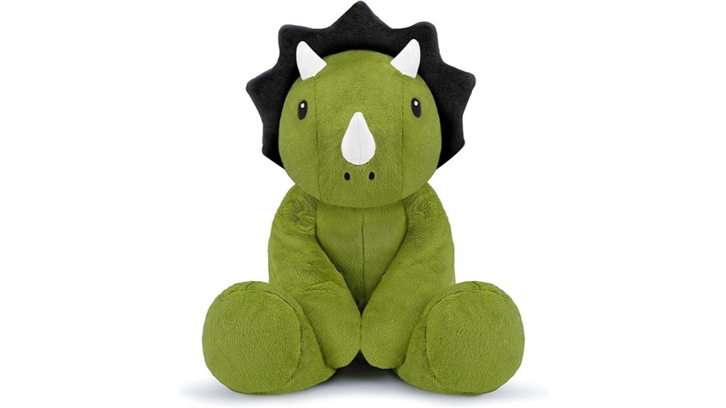 weighted 5lb triceratops plush