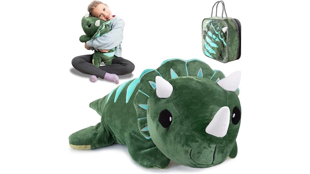 weighted plush dinosaur for anxiety