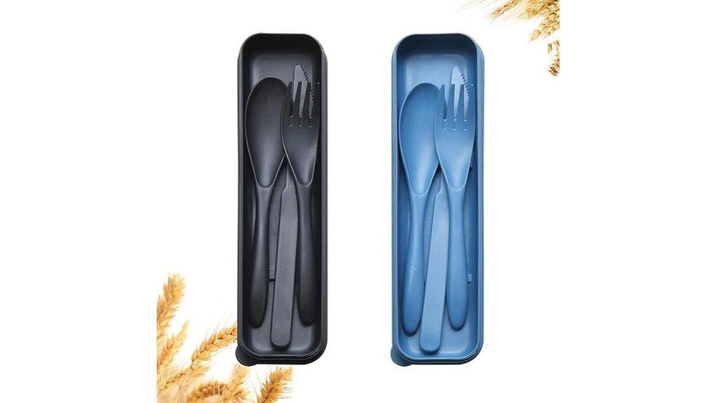 wheat straw reusable travel utensils